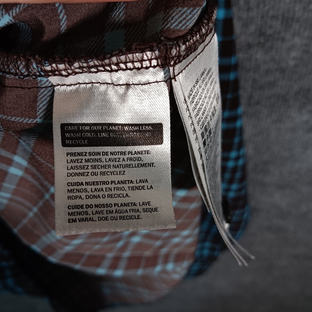 Levi's Flannel Shirt Black Plaid Jasper The Everyday Embroidered Logo Button Up - Picture 12 of 16